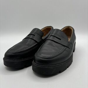 ABEO‎ Leather Boulevard Loafer Metatarsal Dress Shoe Black Women's Size 7 Penny